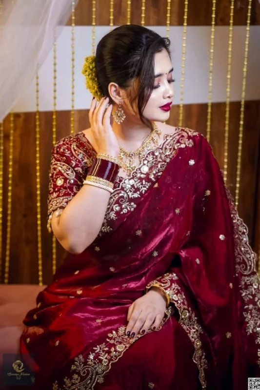 Premium Jemy Chuu Saree – Elegant Bridal Collection