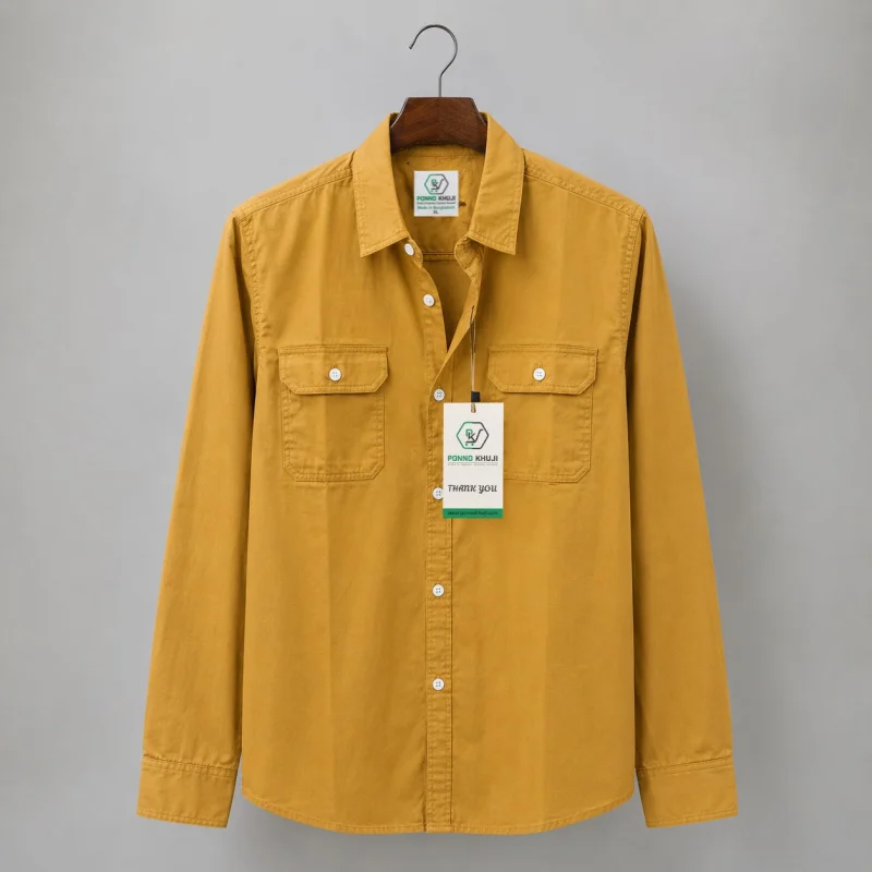 Premium Double Pocket Oxford Cotton Shirt | Full Sleeve | 100% Cotton