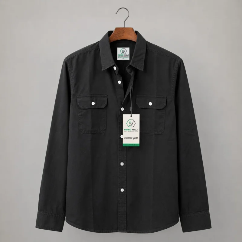Premium Double Pocket Oxford Cotton Shirt | Full Sleeve | 100% Cotton
