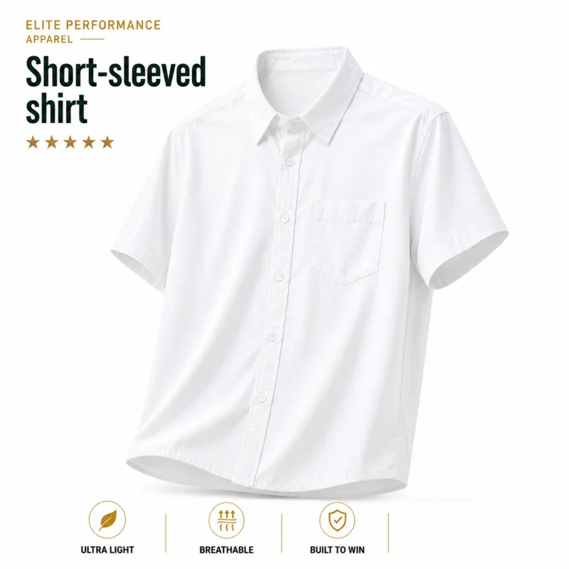 Premium White Oxford Cotton Half Sleeve Shirt for Men | Soft, Breathable & Comfortable