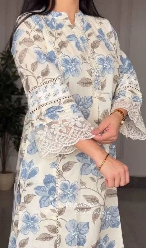 Pocket Kurti Three Piece