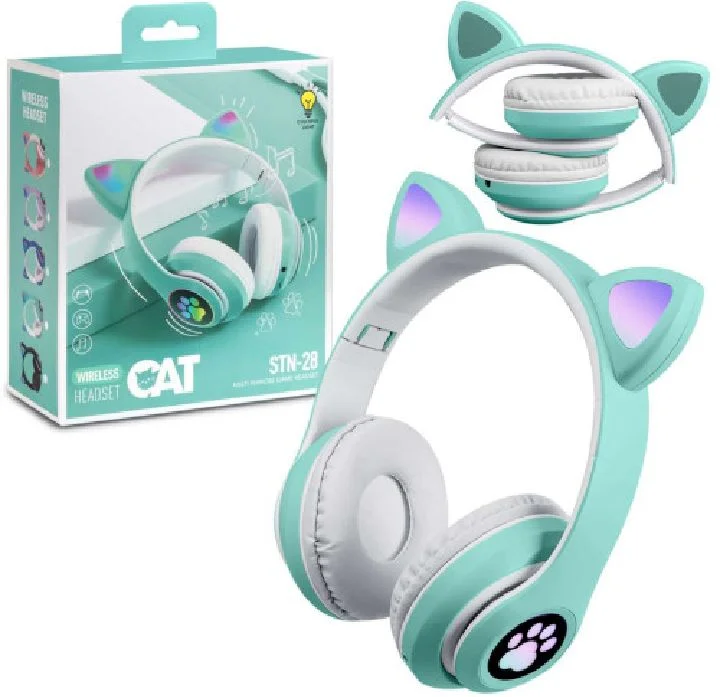 CAT STN-28 Over Ear Music Headset Glowing Ear Headphones
