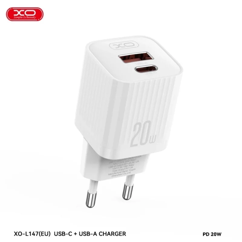 XO‑L147 (EU) 20W Fast Charger