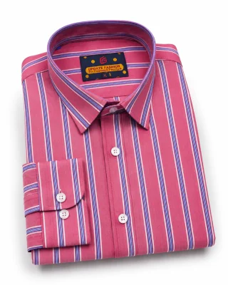 Men’s Premium Striped Shirt – 100% Oxford Cotton Formal & Casual Wear