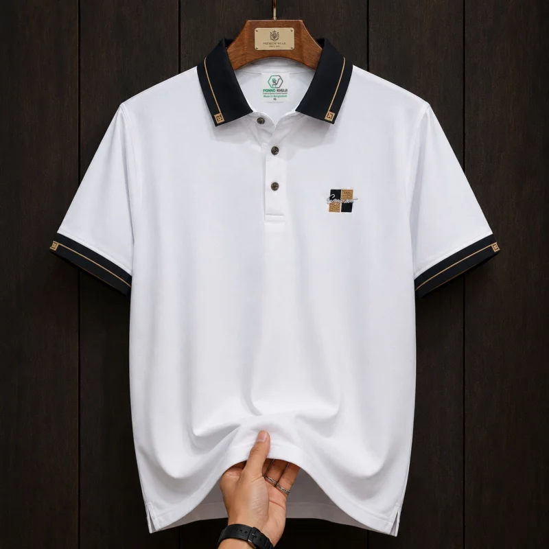 China Fabric Premium Summer Polo Shirt For Men