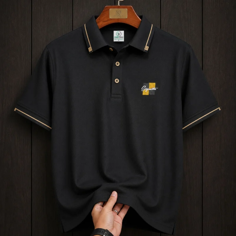 China Fabric Premium Summer Polo Shirt For Men