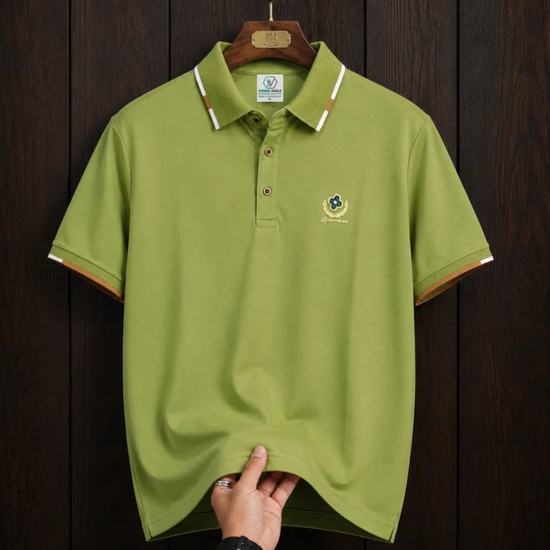 China Fabric Premium Summer Polo Shirt For Men
